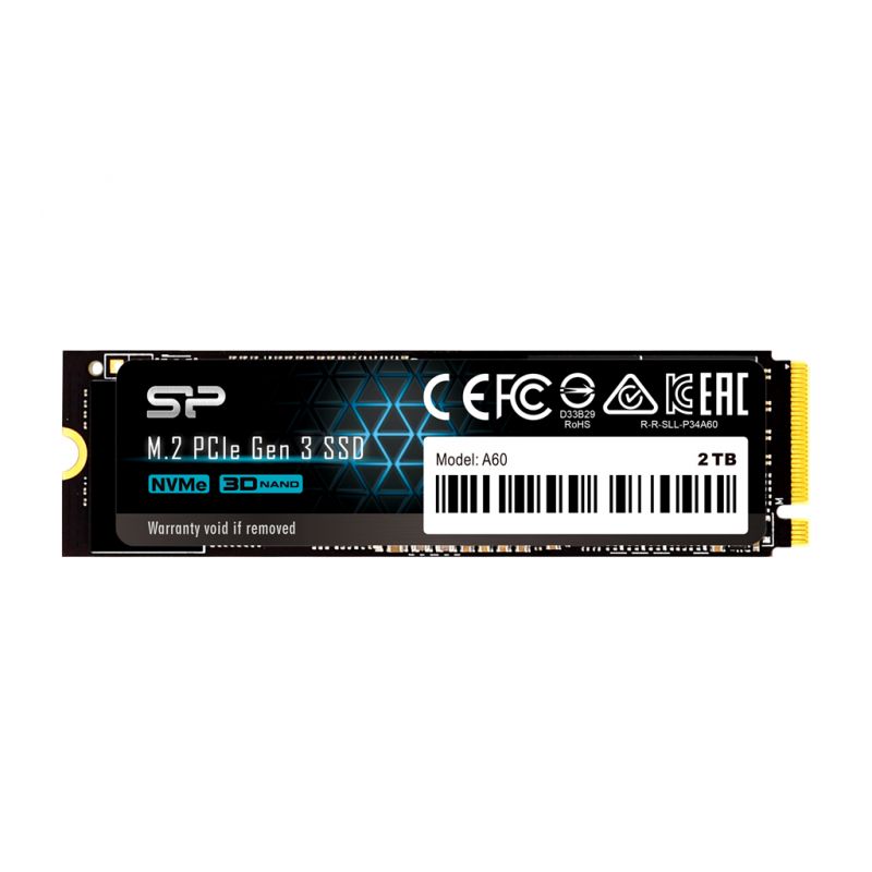 DISQUE DUR INTERNE SSD SILICON POWER P34A60 1To M.2 2280 PCIe 3.0 x4 NVMe  -SP001TBP34A60M28