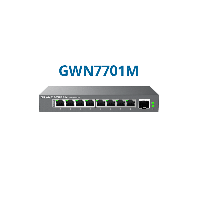 Switch réseau non géré 2.5G GRANDSTREAM 8 ports multi-Gigabit (GWN7701M)