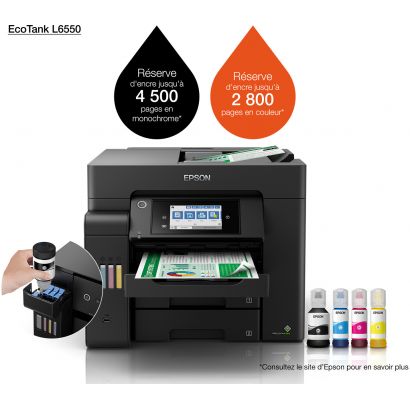 Imprimante multifonction à réservoirs rechargeables Epson EcoTank L6550 (C11CJ30403)