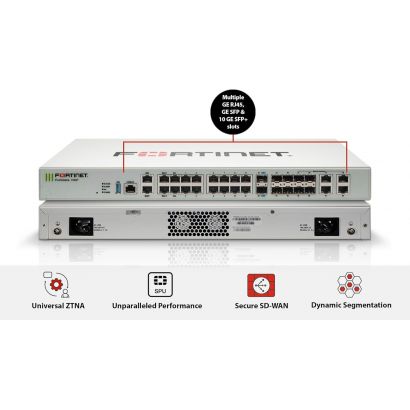 Pare-Feu Fortinet FortiGate-100F Unified Threat Protection (UTP) pendant 12 mois (FG-100F-BDL-950-12)