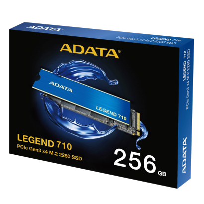 Disque Dur SSD Interne ADATA Legend 710 - 256 Go M.2 - 2400Mo/s - NVMe (ALEG-710-256GCS)