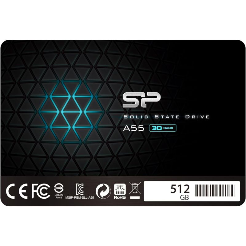 Disque dur interne SILICON POWER A55 - SSD - SATA 2.5" - 512GB (SP512GBSS3A55S25)