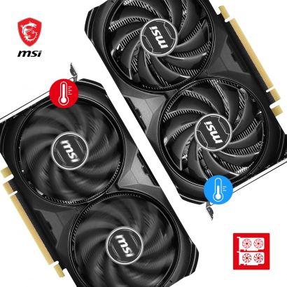 Carte Graphique MSI GeForce RTX 4060 Ti VENTUS 2X BLACK 8G OC (912-V515-077)