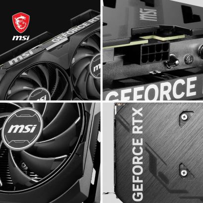 Carte Graphique MSI GeForce RTX 4060 Ti VENTUS 2X BLACK 8G OC (912-V515-077)